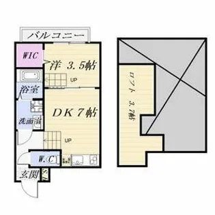 FAMILY STAGE道徳Ⅱ【2階】の間取り