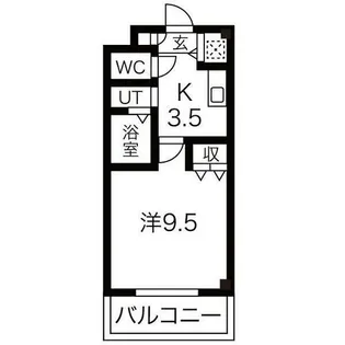 パルレⅡ【202号室】の間取り