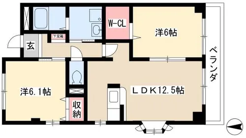 グレース戸田【2階】の間取り
