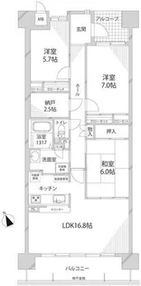 キャッスルコート飯田【304号室】の間取り