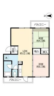 UR平城第一【0230301号室】の間取り