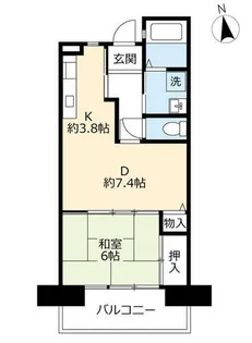 URアーベイン東三国【0170202号室】の間取り