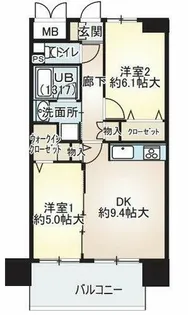 ベリー海老江【5階】の間取り