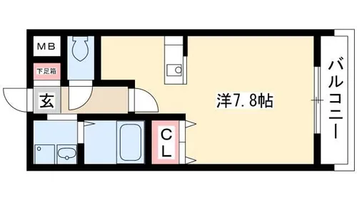 プレサンス名古屋駅前【5階】の間取り