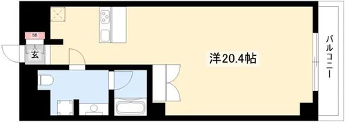 スクエア名駅南【0210号室】の間取り