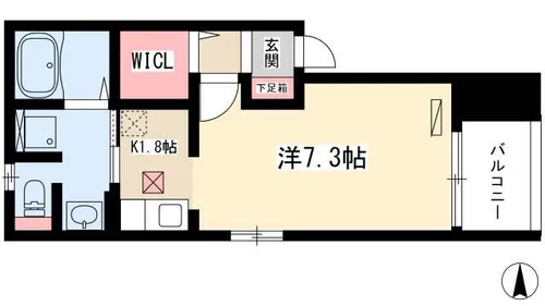 コントレイル【103号室】の間取り