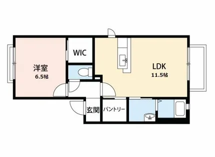 クレイドル住吉B【201号室】の間取り