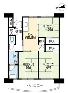 UR向島【0010215号室】の間取り