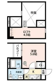 エスポワール BeBe【1階】の間取り