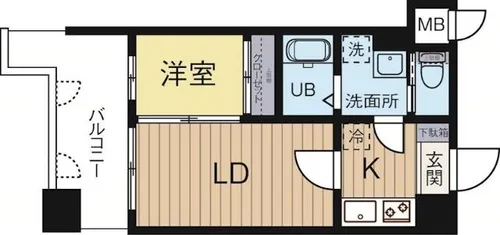 グランフォーレ箱崎ステーションプラザ【4階】の間取り