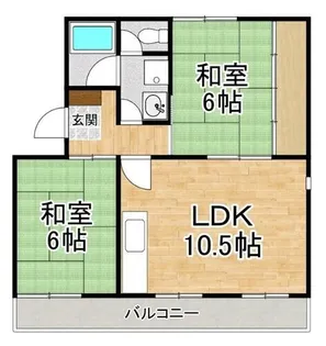 サンシャイン芝田【3階】の間取り