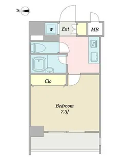 プロシード太閤通【0401号室】の間取り