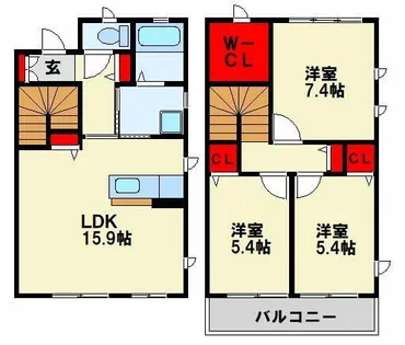メゾン白岩【101号室】の間取り