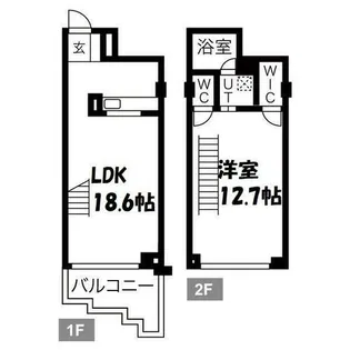 トランセット覚王山【1階】の間取り