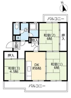 UR光明台【0360103号室】の間取り