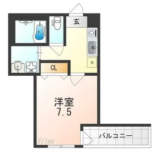 フジパレス住吉公園西【2階】の間取り