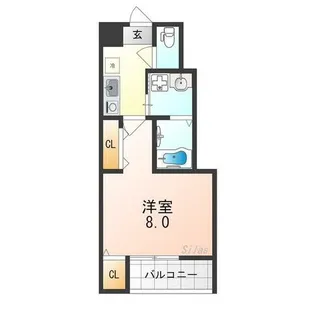 フジパレス住吉公園西【3階】の間取り