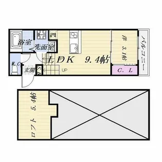 FAMILY STAGE川名Ⅲ【2階】の間取り