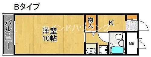 パールスクェアー【6階】の間取り