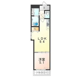 フジパレス住之江通Ⅲ番館【1階】の間取り