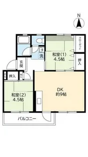 UR金剛【0450303号室】の間取り