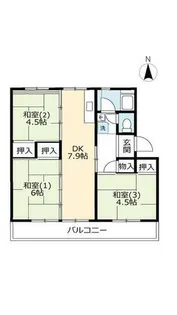 UR金剛【3060206号室】の間取り