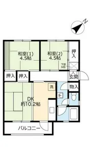 UR金剛【3150405号室】の間取り