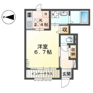 M’SレジデンスHIMEJI【1階】の間取り