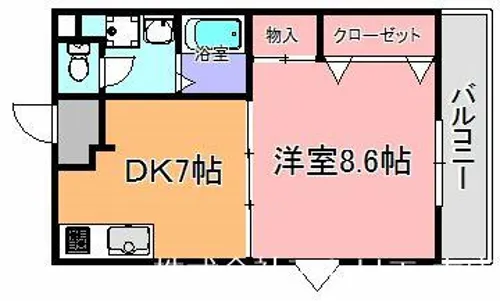 パークサイド高井田【3階】の間取り