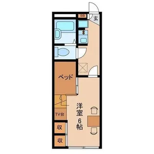 ドミール中島N【111号室】の間取り