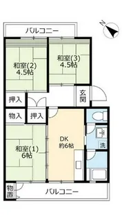 UR釈尊寺第二【0250506号室】の間取り