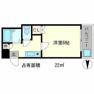 ラトゥール牧眞I【1階】の間取り