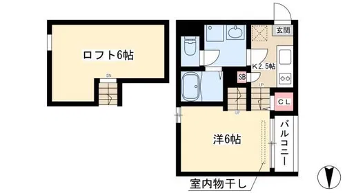 烏森レジデンス【1階】の間取り