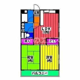 サンコーポあまの【4階】の間取り