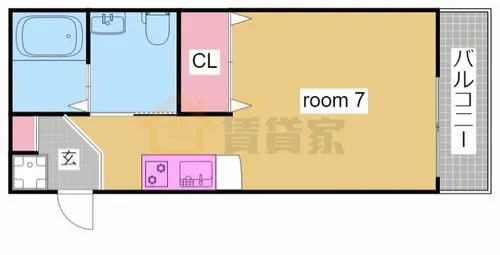 兵庫県神戸市須磨区須磨浦通6丁目【アパート】の間取り
