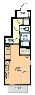 メゾン・みお【1階】の間取り