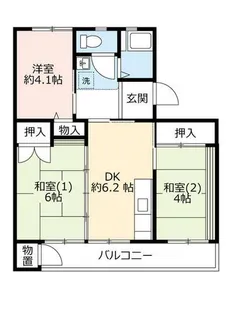 UR有野【B140102号室】の間取り