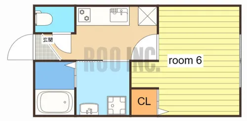 リープラスはりま勝原【1-C号室】の間取り
