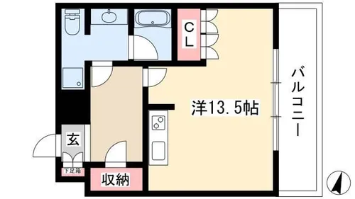 千種タワーヒルズ【406号室】の間取り
