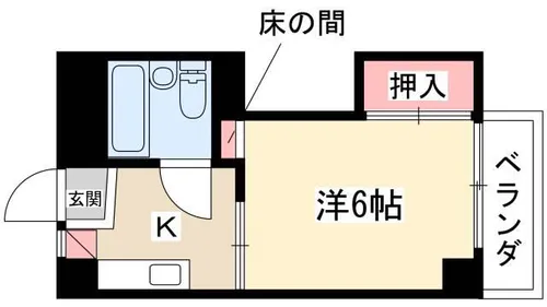 第2小山ビル【205号室】の間取り