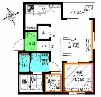 NEW NORMAL 51【2階】の間取り