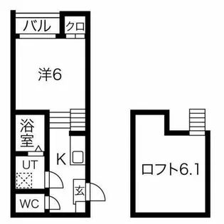 愛知県名古屋市西区菊井1丁目【アパート】の間取り