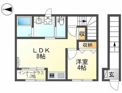 パーチェ 2024【2階】の間取り