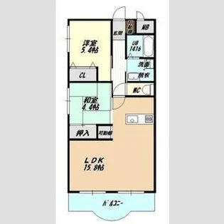 伊藤ハイツ【1階】の間取り