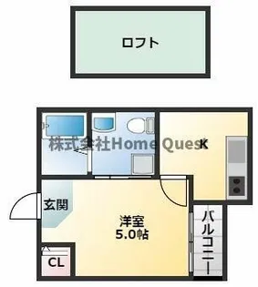 クロスレジデンス布施【2階】の間取り