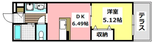 PERLA穂積【1階】の間取り
