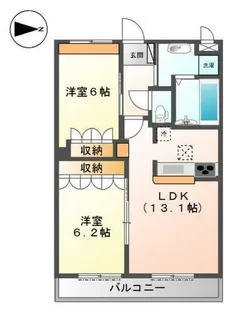 ブラウンシャトー【1階】の間取り