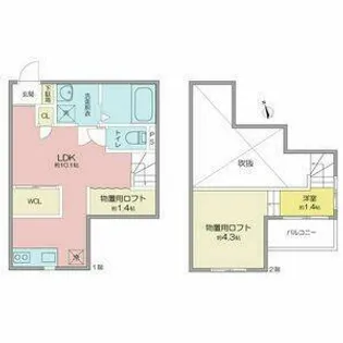 STELLA【1階】の間取り