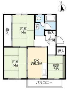 UR豊明【0050505号室】の間取り