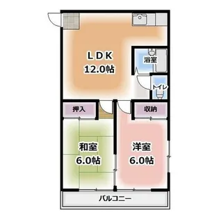 コーポた・つ・み【12号室】の間取り